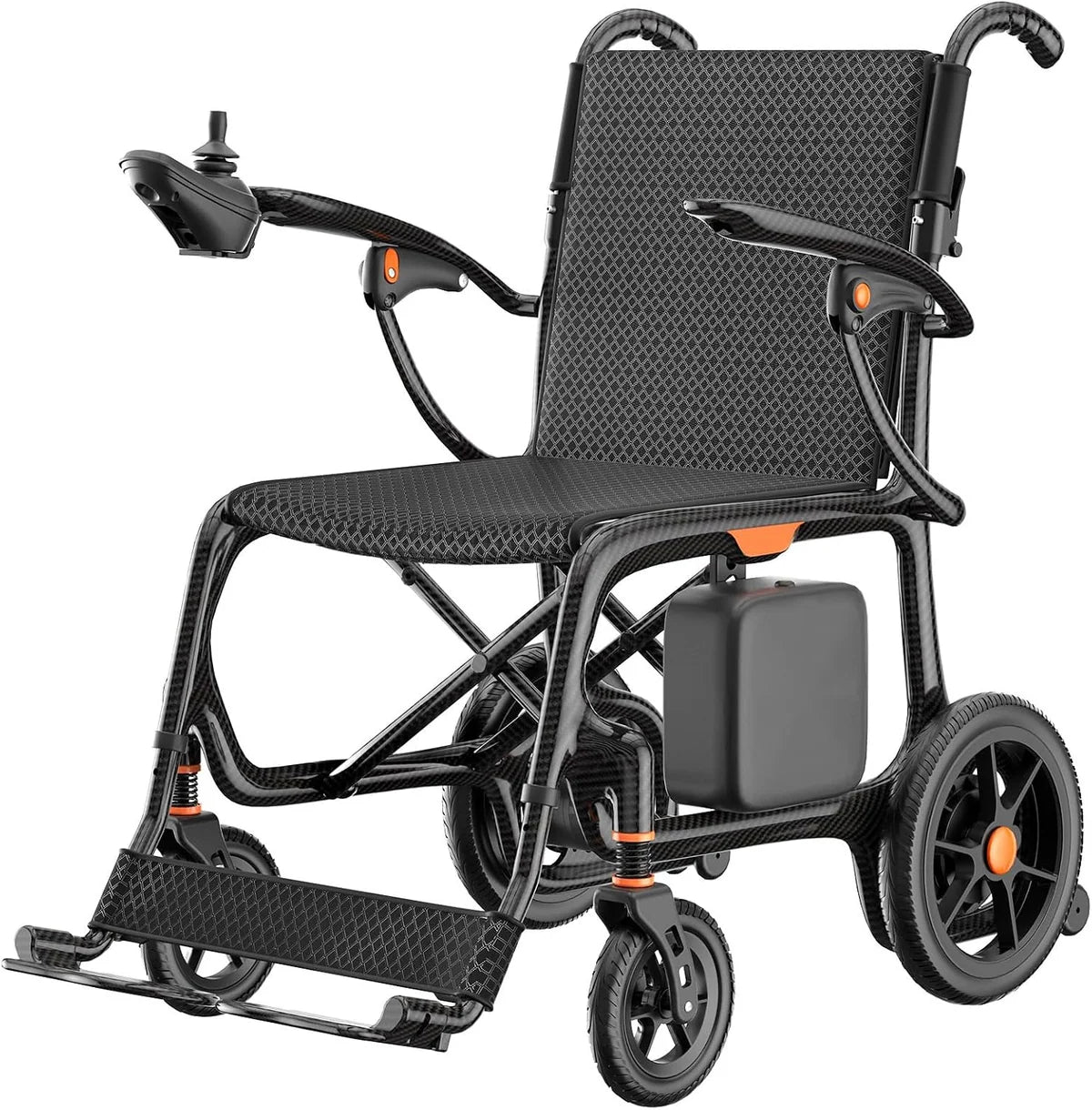 28-Lb Carbon Fiber Foldable Electric Wheelchair-28-Mile Range