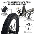 17 lbs Carbon Fiber Folding Bike — Featuring 16-inch wheels, disc brakes, and a Shimano Tiagra drivetrain