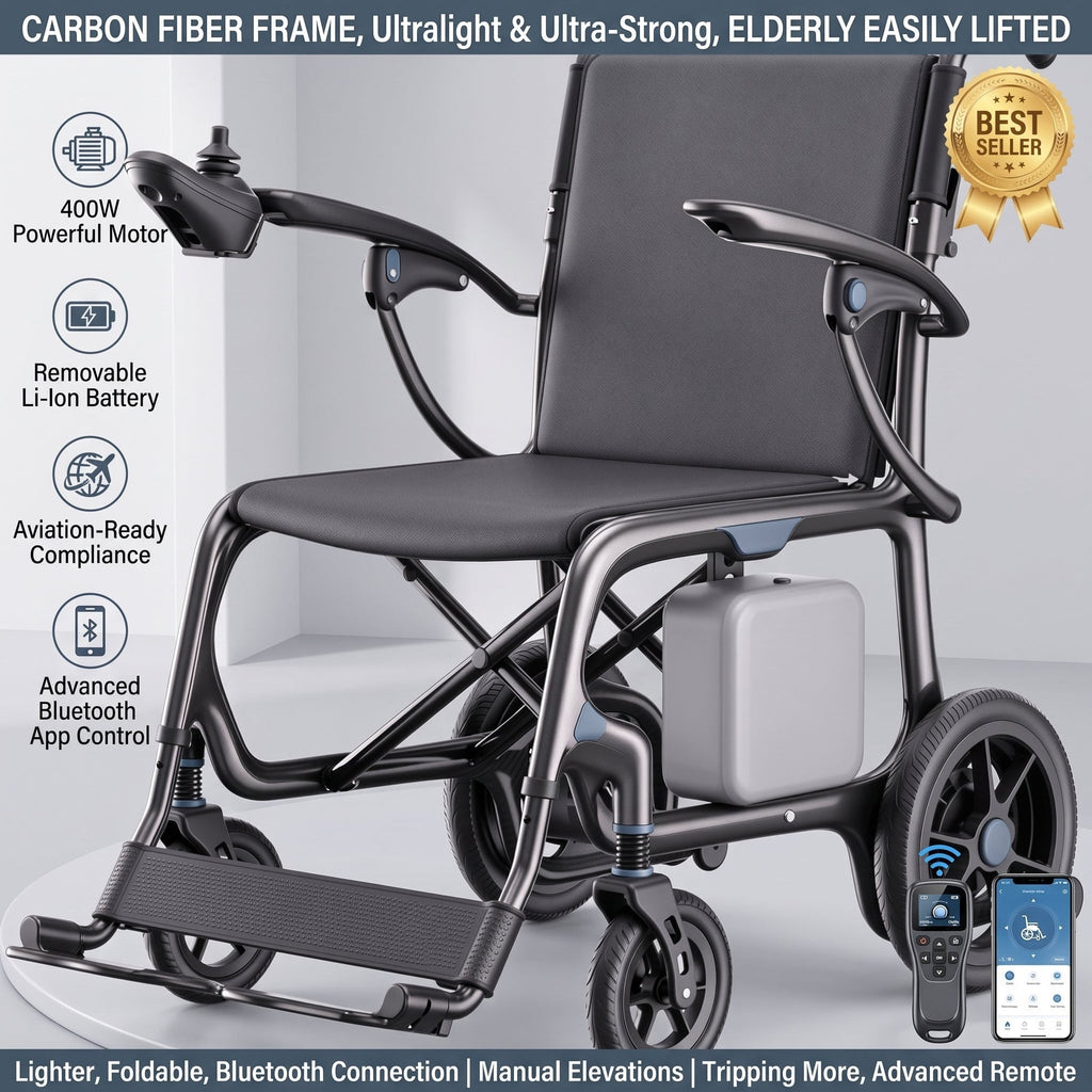 Carbon Fiber Foldable Electric Wheelchair