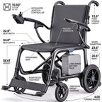 Carbon Fiber Foldable Electric Wheelchair