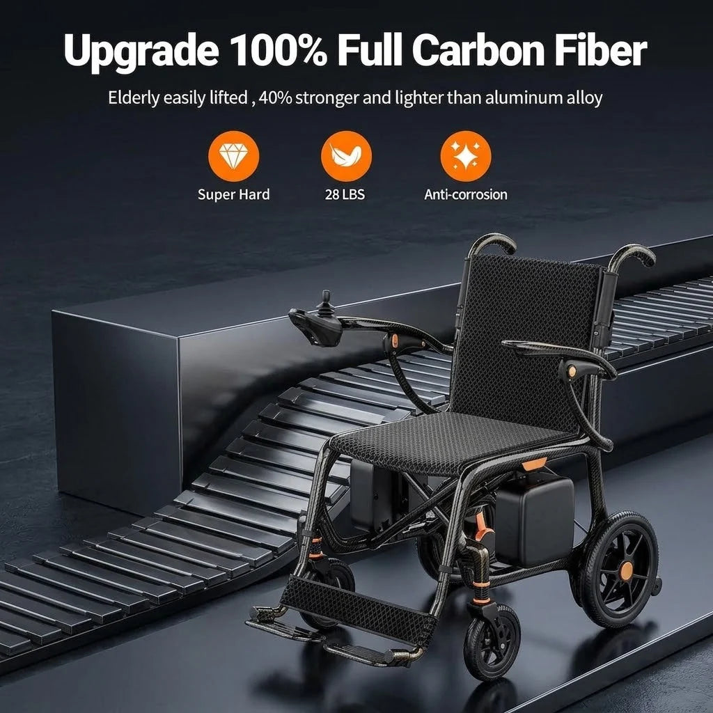 Carbon Fiber Foldable Electric Wheelchair