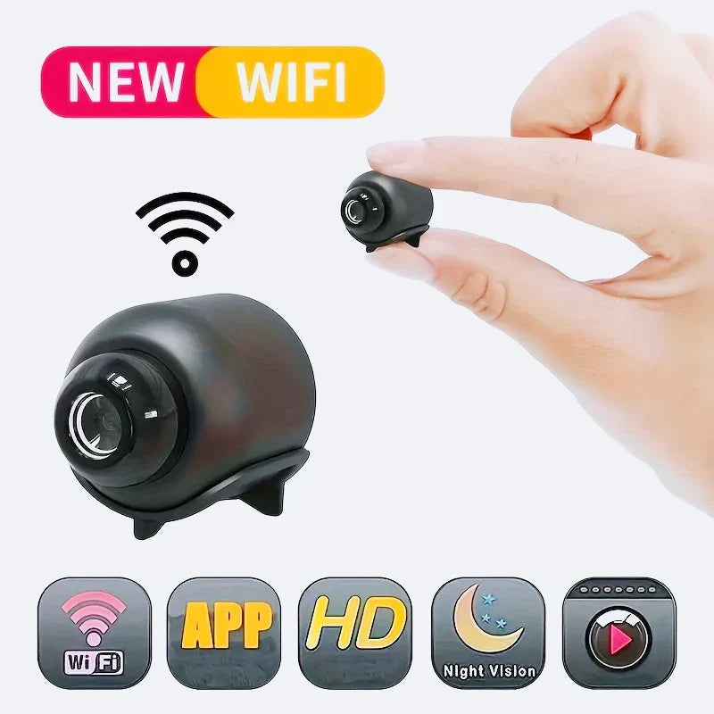 Smart Home Security Camera Small CCTV Night Vision Motion Detection Alarm Monitor