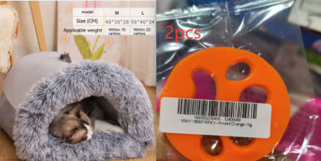 New Splice Portable Pet Nest Portable Autumn And Winter Warm Dog Nest Moisture-proof Long Fur Cat Nest Cross Border Pet Nest
